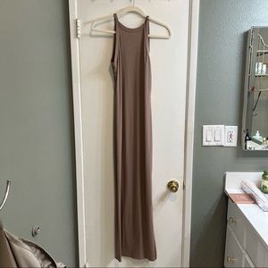 Nude maxi dress